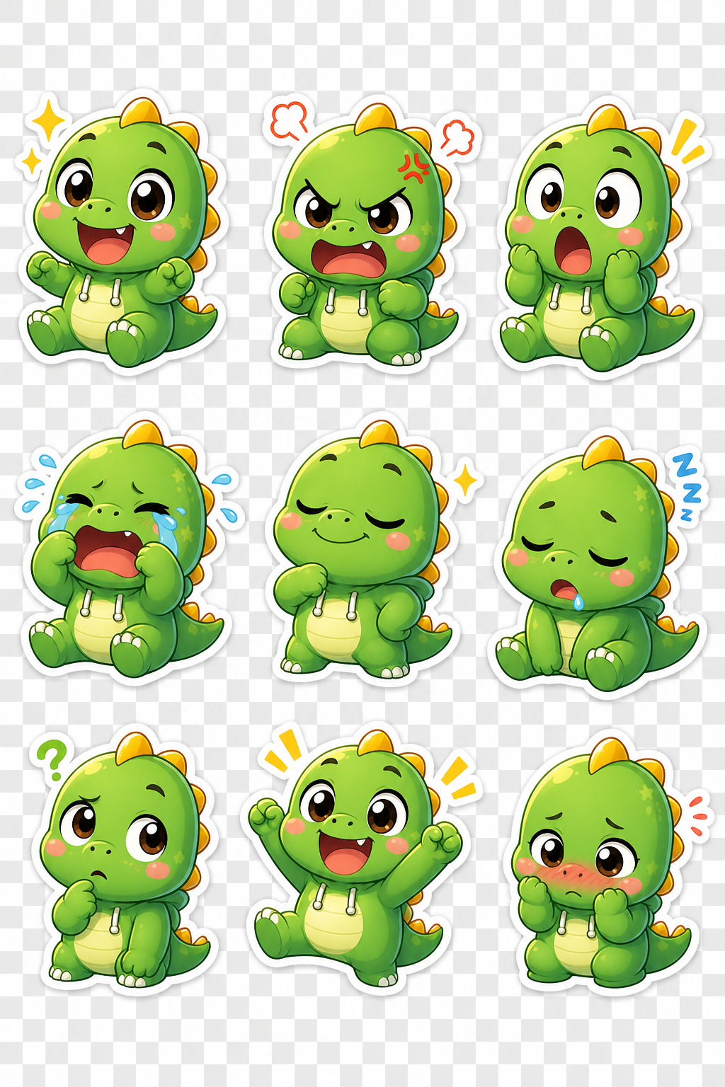 貼紙表情包九宮格｜LINE Discord Telegram